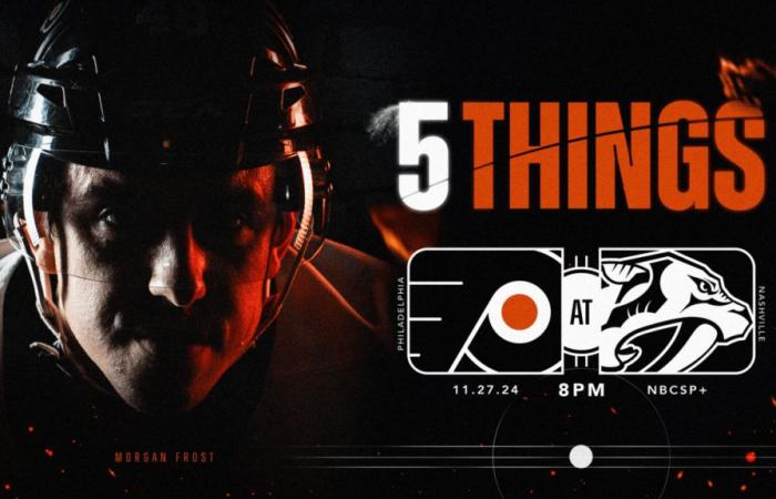 5 Things: Flyers @ Predators