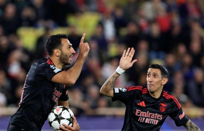 Benfica stage dramatic late comeback to stun 10-man Monaco in Champions League