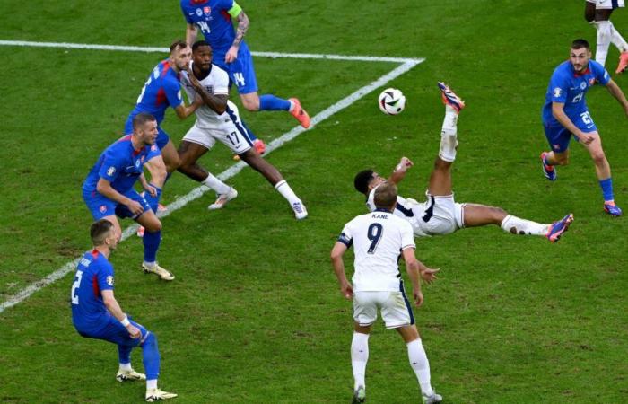 Incredible display shows Jude Bellingham’s overhead kick for England and Team GB Olympic hero winning gold