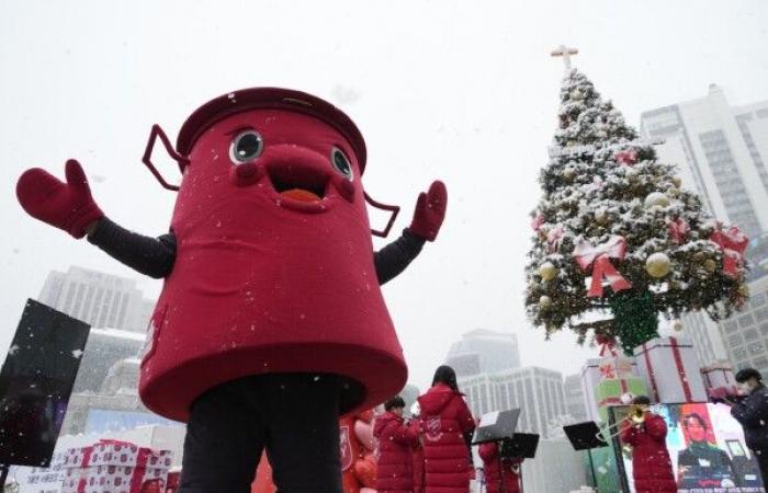 Biggest November snowstorm in half a century hits Seoul and grounds flights