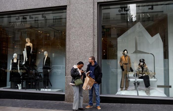 Some Spanish retailers are seeing clothing prices rise during the holiday season