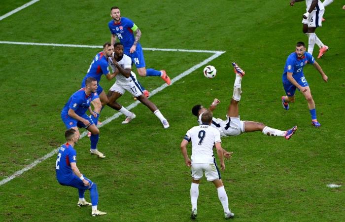 Incredible display shows Jude Bellingham’s overhead kick for England and Team GB Olympic hero winning gold