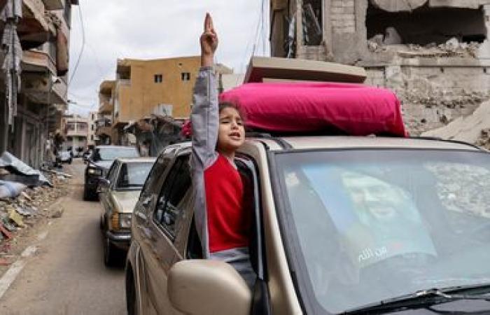 in Lebanon, displaced people return home after the ceasefire between Israel and Hezbollah