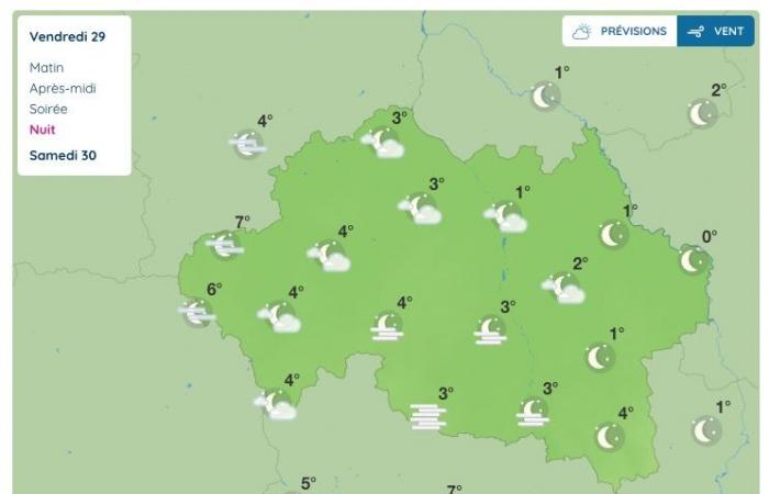 Allier (weather) – What will the weather be like on Friday November 29?