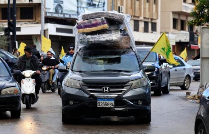 Thousands of Lebanese on the road home, after the ceasefire between Israel and Hezbollah (photos)