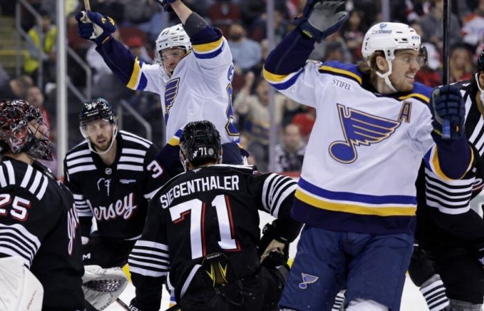 NHL: the Blues win a second game in as many outings under Jim Montgomery