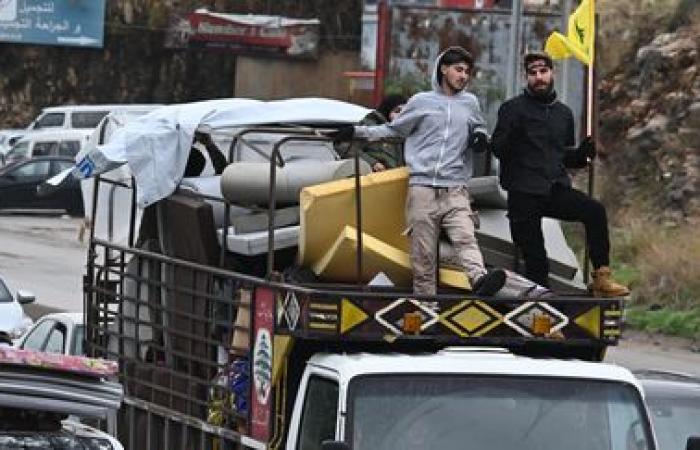 in Lebanon, displaced people return home after the ceasefire between Israel and Hezbollah