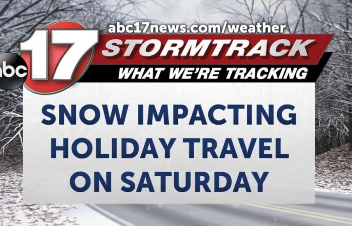 Weather Alert Day: Snowfall could impact holiday travel on Saturday