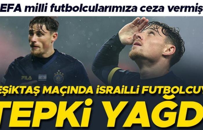 The move that drew reaction from the Israeli football player during the Beşiktaş – Maccabi match! UEFA punished national football players