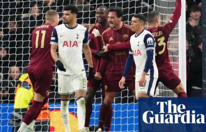 Ranieri’s delight as Hummels strikes late for Roma to ruin Tottenham’s night | Europa League