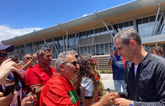 Legendary PSG scorer Pedro Miguel Pauleta arrived in Reunion