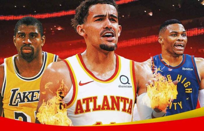 Hawks’ Trae Young joins Magic Johnson, Russell Westbrook in NBA history