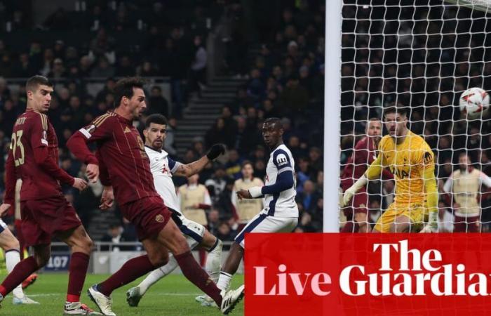 Tottenham 2-2 Roma: Europa League – as it happened | Europa League