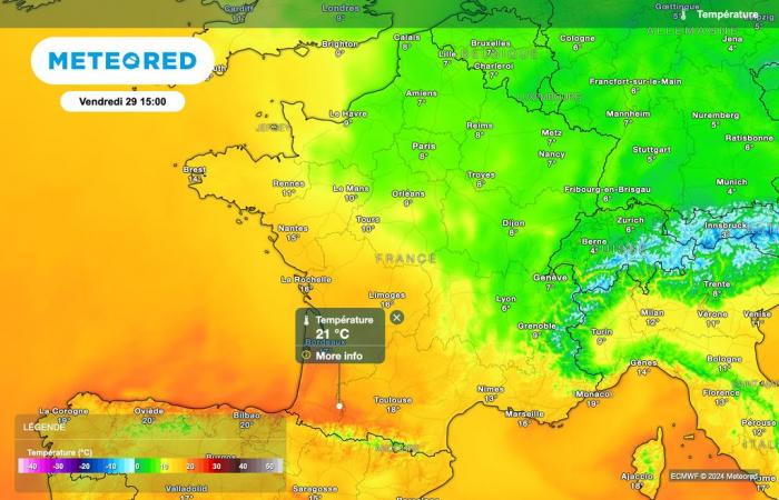 invasion of cold air from the north of France over the next few hours! New winter offensive?