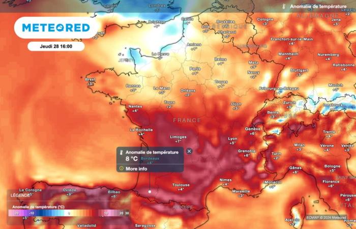 invasion of cold air from the north of France over the next few hours! New winter offensive?