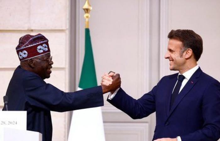 the president of Nigeria in Paris