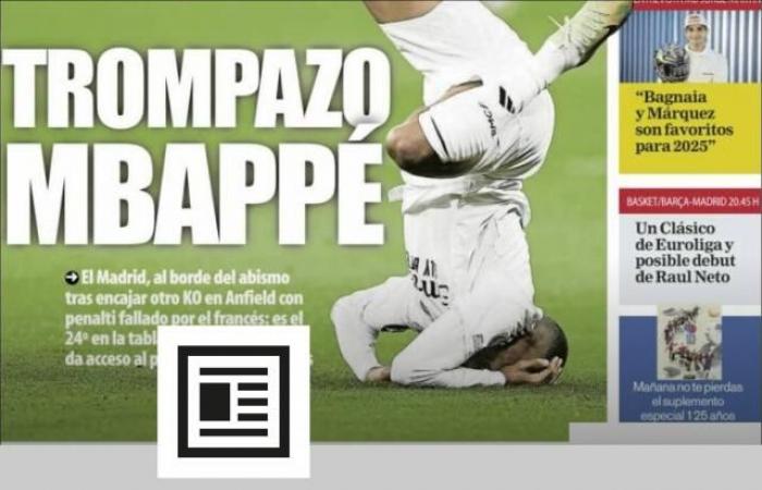 Mbappé targeted by the Spanish press after Liverpool-Real (Champions League)