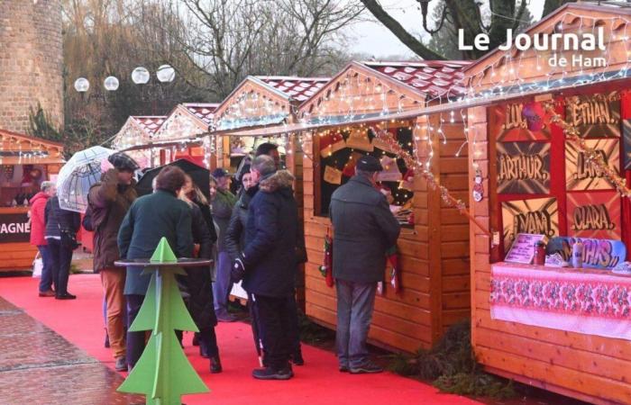 Place at the end-of-year Christmas village in the East of the Somme