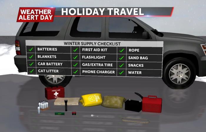 Weather Alert Day: Snowfall could impact holiday travel on Saturday