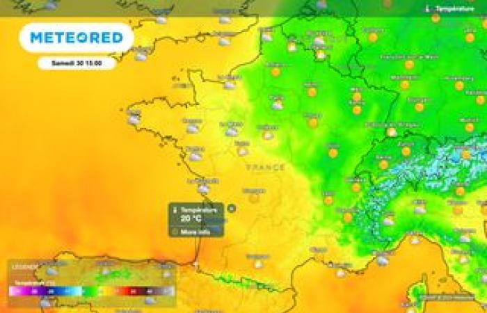 invasion of cold air from the north of France over the next few hours! New winter offensive?