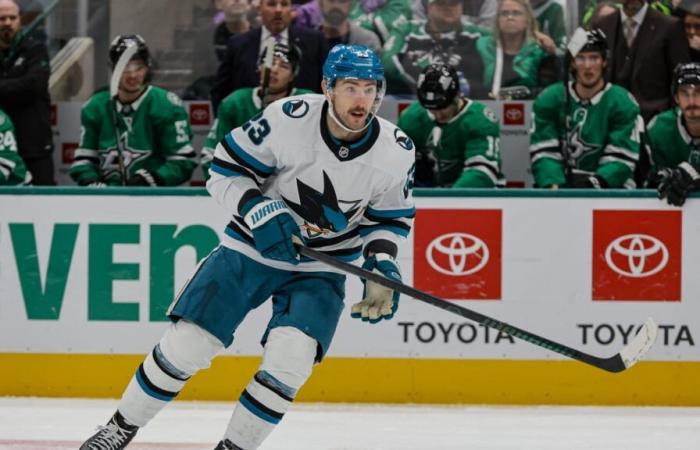 Goodrow on Sharks injured list