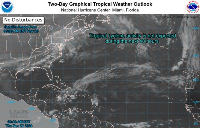 Tropics quiet. Cold fronts, severe thunderstorms in Thanksgiving Day forecast for Florida