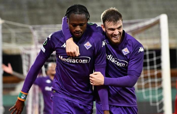 Fiorentina-Pafos 3-2: Kouame, own goal and Quarta for the victory in the Conference