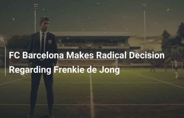 FC Barcelona makes radical decision regarding Frenkie de Jong