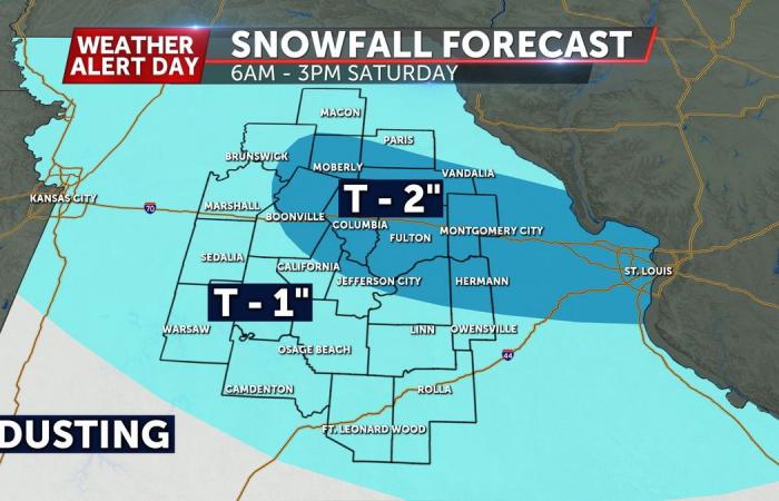 Weather Alert Day: Snowfall could impact holiday travel on Saturday