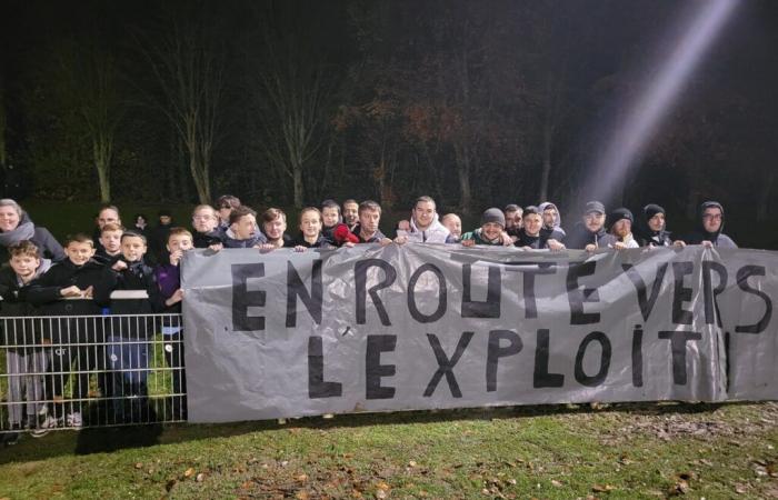 Bolbec on the way to the feat against SM Caen