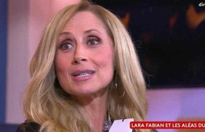 Lara Fabian victim of a clothing problem live in “C à vous”