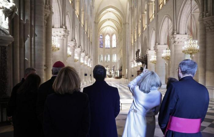 The day I visited the restored Notre-Dame, running behind Emmanuel Macron