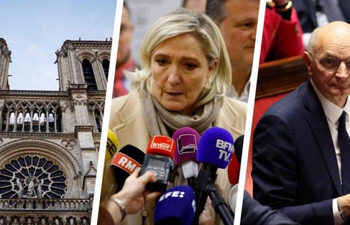 Notre-Dame reveals itself, Marine Le Pen raises the stakes against Barnier, towards a crime of road homicide… The 3 pieces of information to remember at midday