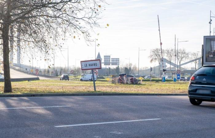 THE IMAGE. Why a Le Havre sign was installed at the entrance to Rouen