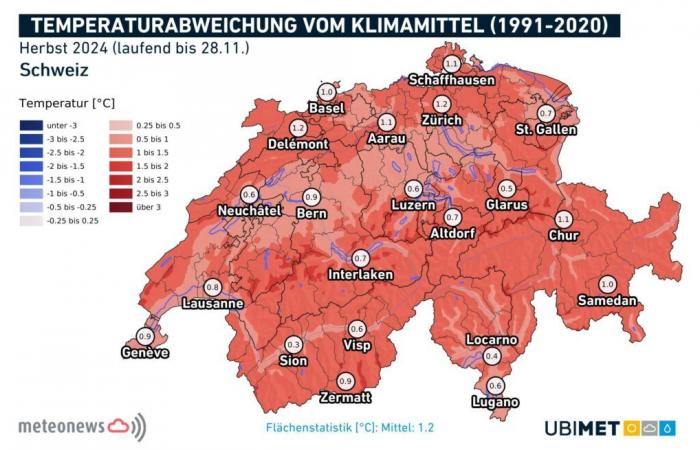 Fall 2024 too mild, too humid and too cloudy (November 29, 2024)