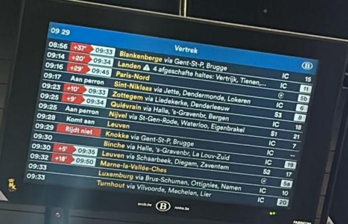 Delays and cancellations: the SNCB network disrupted this Friday morning