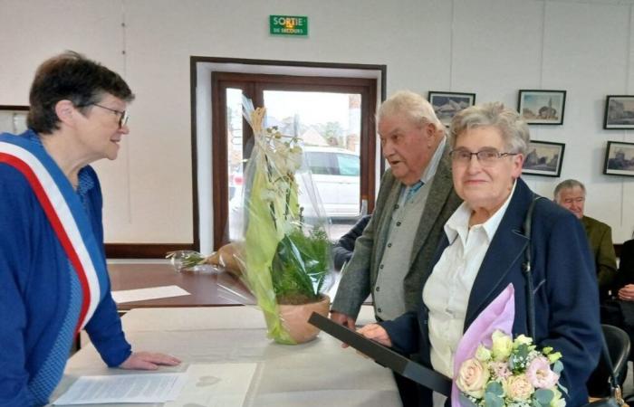 they had met in the fields, Monique and Gaston celebrated 60 years of marriage