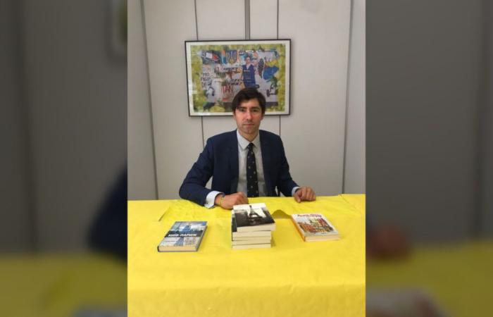 A Ukrainian author at the Chazay-d'Azergues book fair