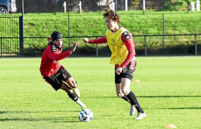 En Avant Guingamp players beat the countryside to search for the missing teenager