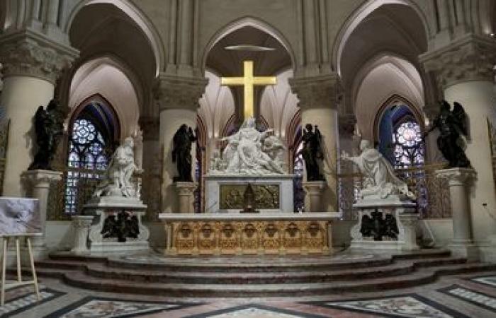 the first images of the interior of the restored cathedral