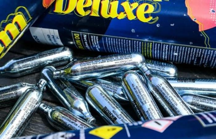 the city prohibits the sale, possession and use of “laughing gas” cartridges