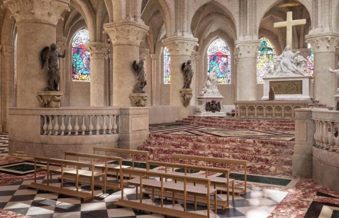 The first images of the cathedral post-reconstruction