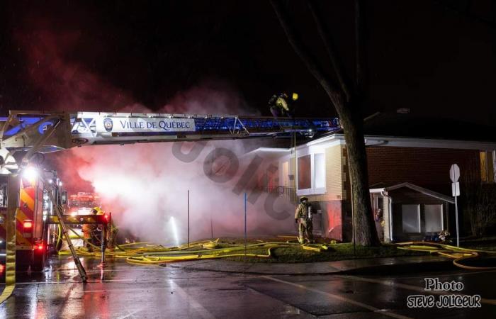 Quebec – A fire on 25th street in Limoilou leaves one seriously injured