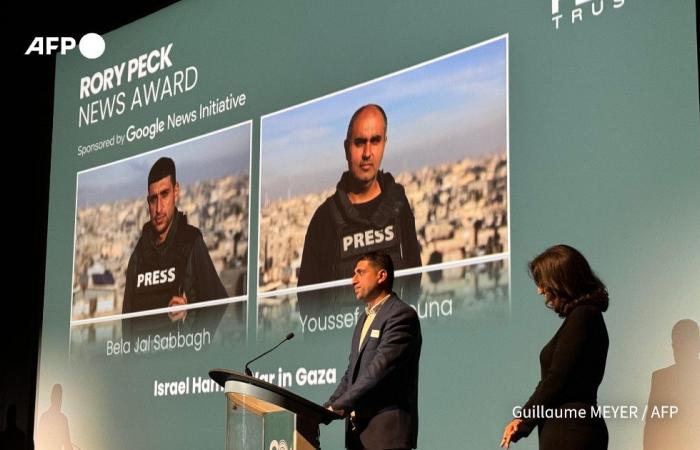 Two AFP freelancers awarded the Rory Peck Prize for their coverage of the Gaza war