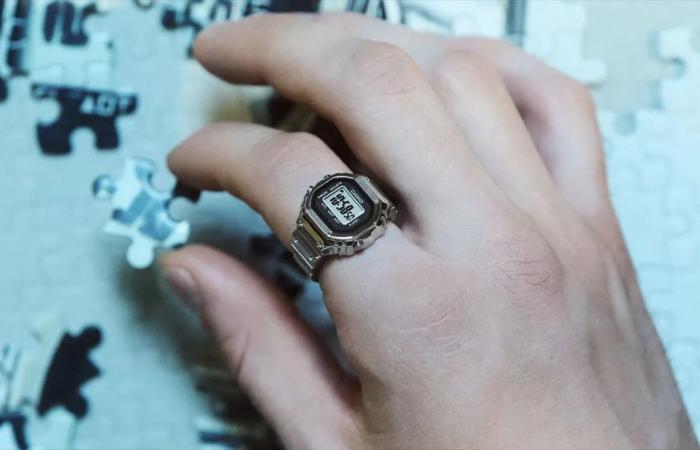 With this Casio watch ring, you will finally be able to read the time without lifting your sleeve