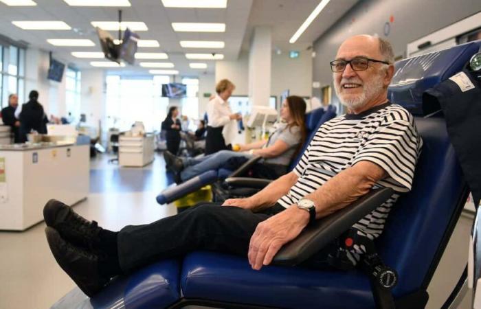 A retiree from Quebec will make his 1000th blood donation in 59 years