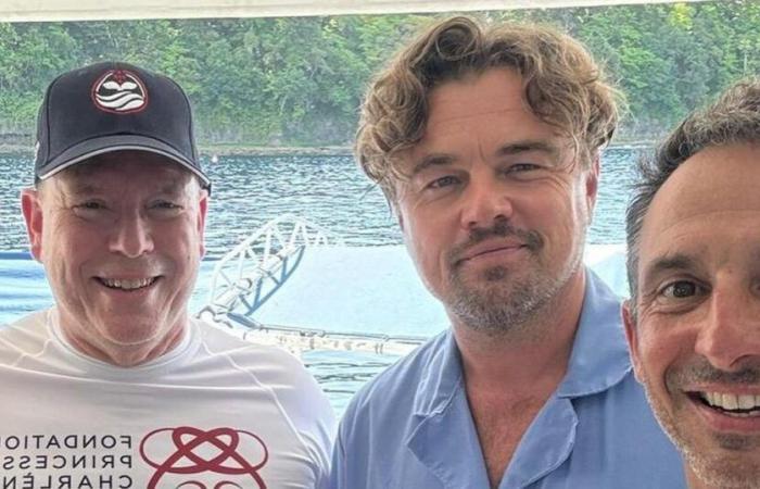 After a dive with Albert of Monaco, Leonardo DiCaprio’s “hair Titanic”