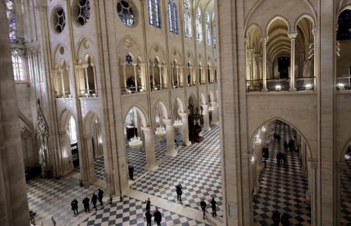 the first images of the interior of the restored cathedral