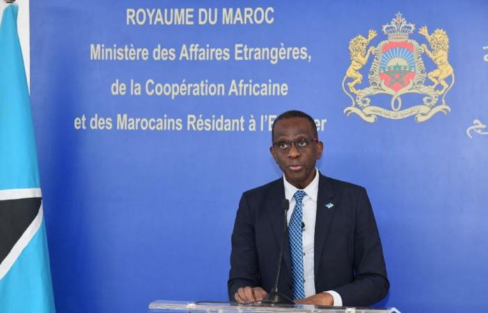 Saint Lucia reaffirms its full support for Morocco’s sovereignty over its Sahara and expresses its great appreciation for His Majesty the King’s Vision for solidarity and active South-South cooperation