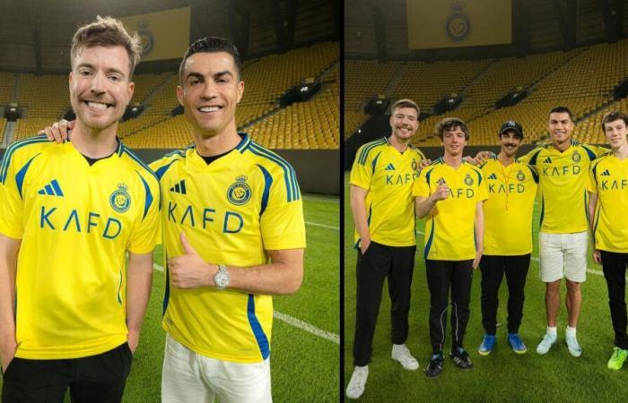 MrBeast shares new photo with Cristiano Ronaldo in Al-Nassr jersey before “big video”